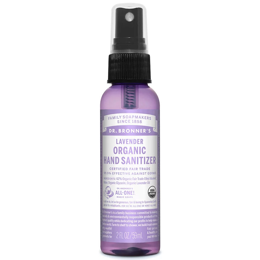 DR. Bronner's Organic Lavender Hand Hygiene Spray 60ml