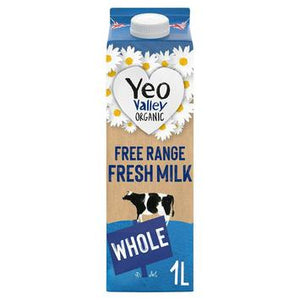 Yeo Valley Fresh Whole Milk 1L