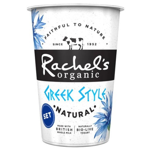 Rachel's Organic Natural Greek Yoghurt 450G