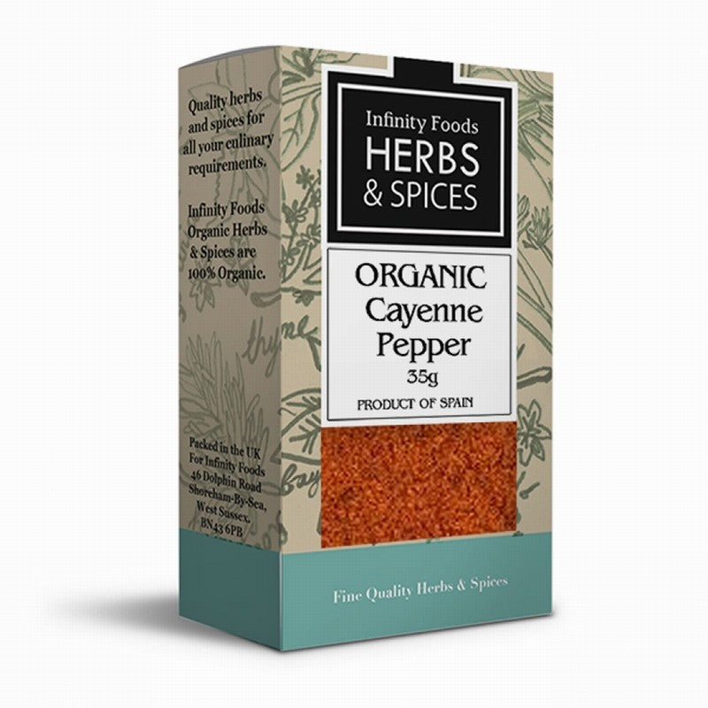 Infinity Foods Herbs and Spices Organic Cayenne Pepper 35g
