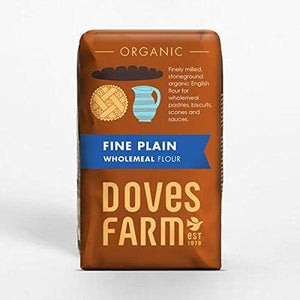 Doves Farm Organic Fine Plain Wholemeal Flour 1KG