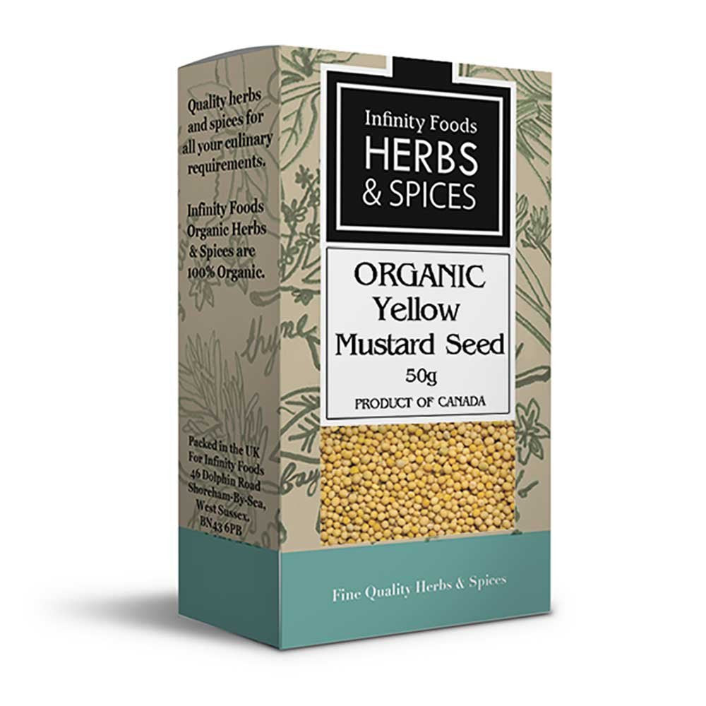 Infinity Foods Herbs and Spices Organic Yellow Mustard Seed 50g