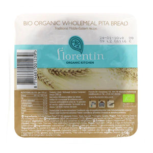 Florentin Organic Kitchen Wholemeal Pita Bread 280g