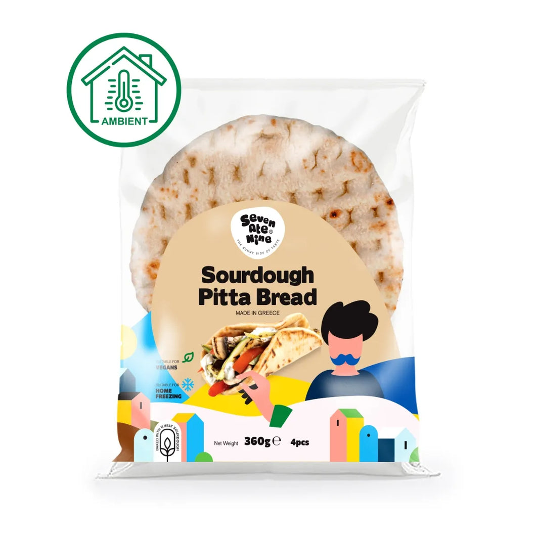 SOURDOUGH PITTA BREAD 360G