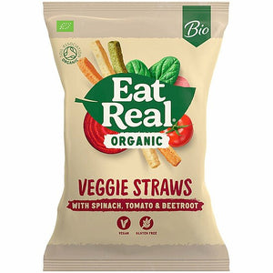 Eat Real Organic Veggie Straws with spinach, tomato and beetroot 100g