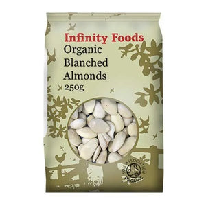Infinity Organic Blanched Almonds 125g