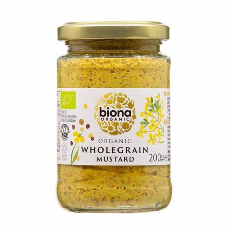 Biona organic wholegrain mustard 200g