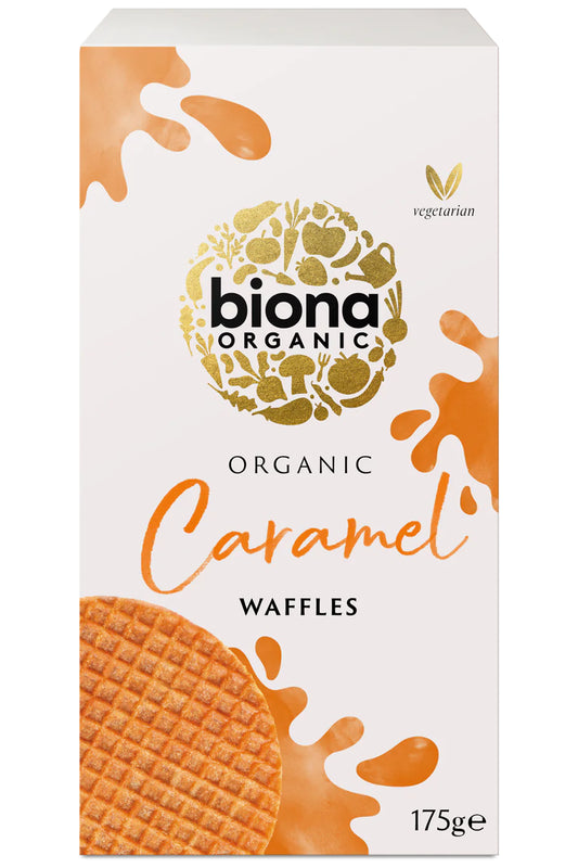Biona Organic Caramel Waffles 175g