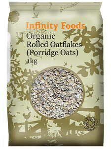 Infinity Foods Organic Rolled Oat Flakes (Porridge Oats) 500g