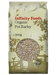 Infinity Organic Pot Barley 500G