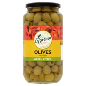 Cypressa Green Pitted Olives in Brine 860g