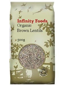 Infinity Organic Brown Lentils 500G