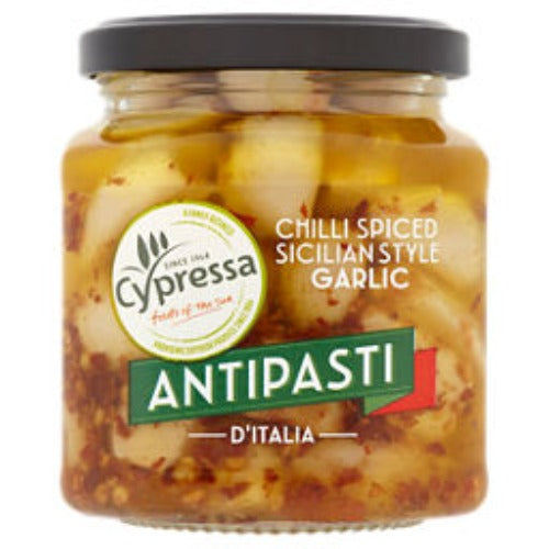 Cypressa Antipasti Chilli Spiced Sicilian-Style Garlic 280G