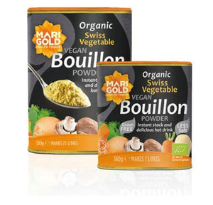 Marigold Organic Swiss Vegetable Vegan Bouillon Powder - Less Salt 140g