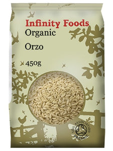 Infinity Organic Orzo 450G