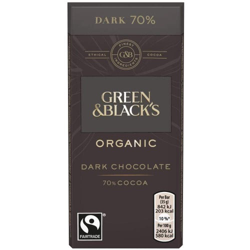 Green & Black's Organic Dark Chocolate 70% Cocoa