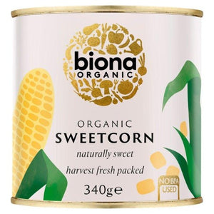 Biona organic sweetcorn naturally sweet 340g
